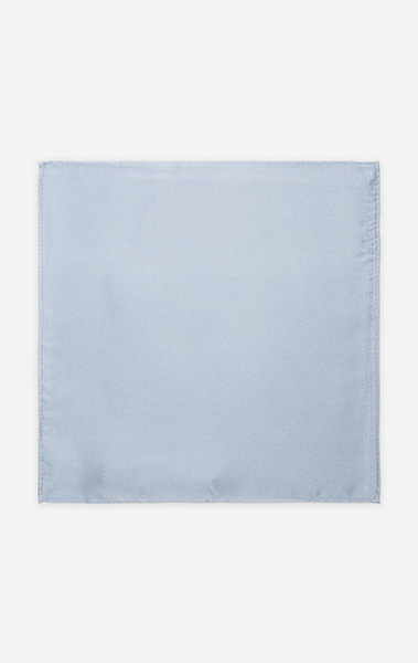 Light Blue Silk Pocket Square